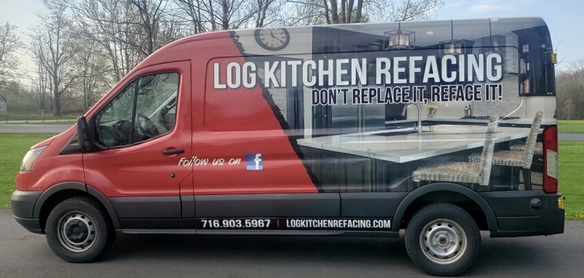LOG Kitchen Refacing Van
